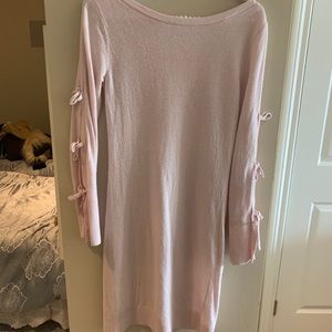 Club Monaco light pink bow dress